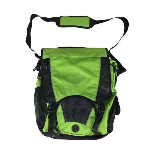 Corel Unisex Adults Florescent Green Laptop Sleeve Pockets Top Handle Backpack - Picture 1 of 10